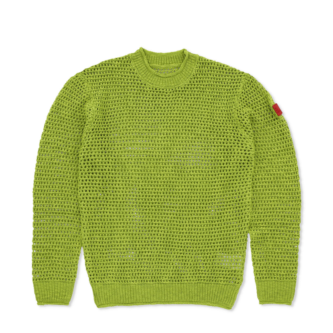 Open Knit Crewneck Light Snub