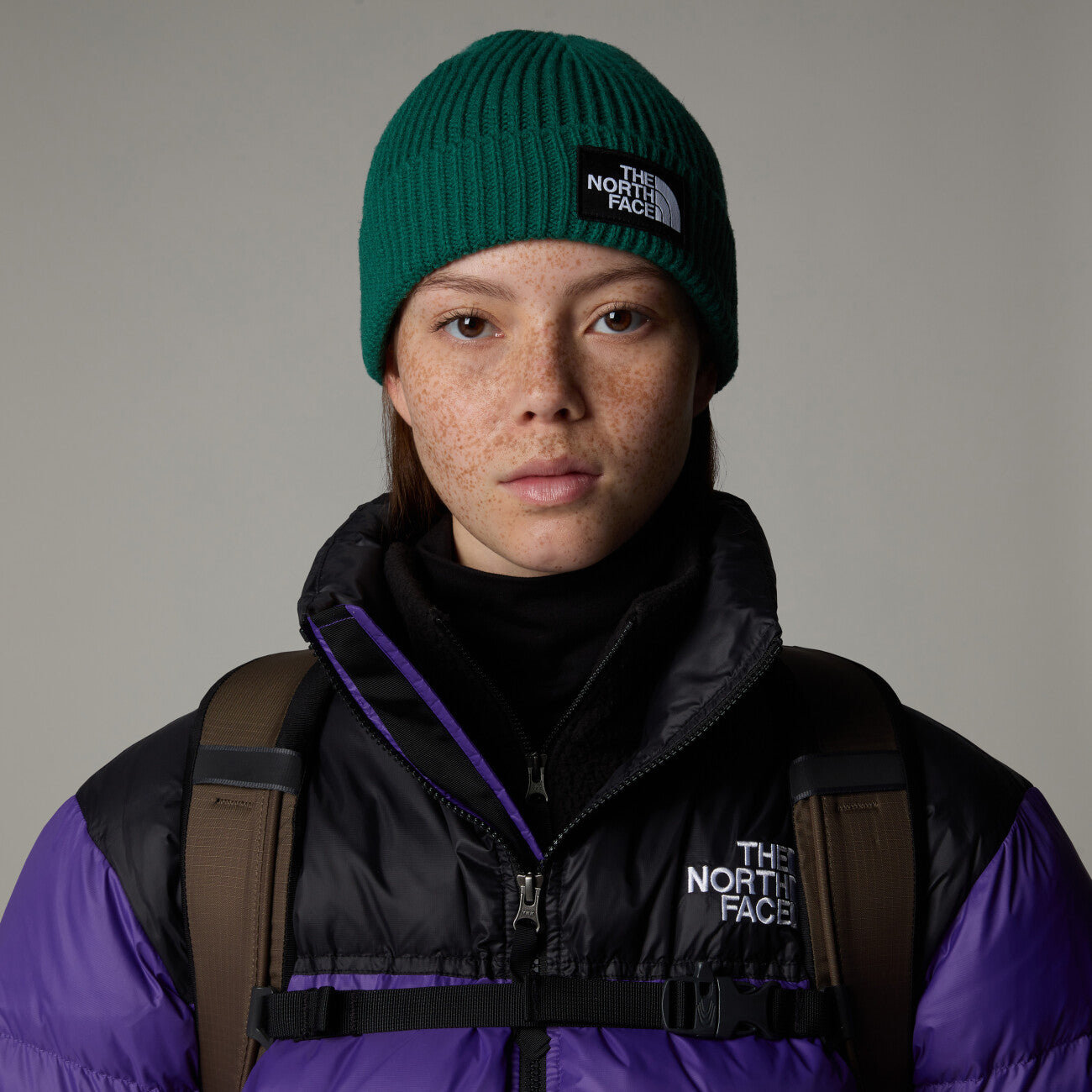 TNF Logo Box Cuffed Beanie