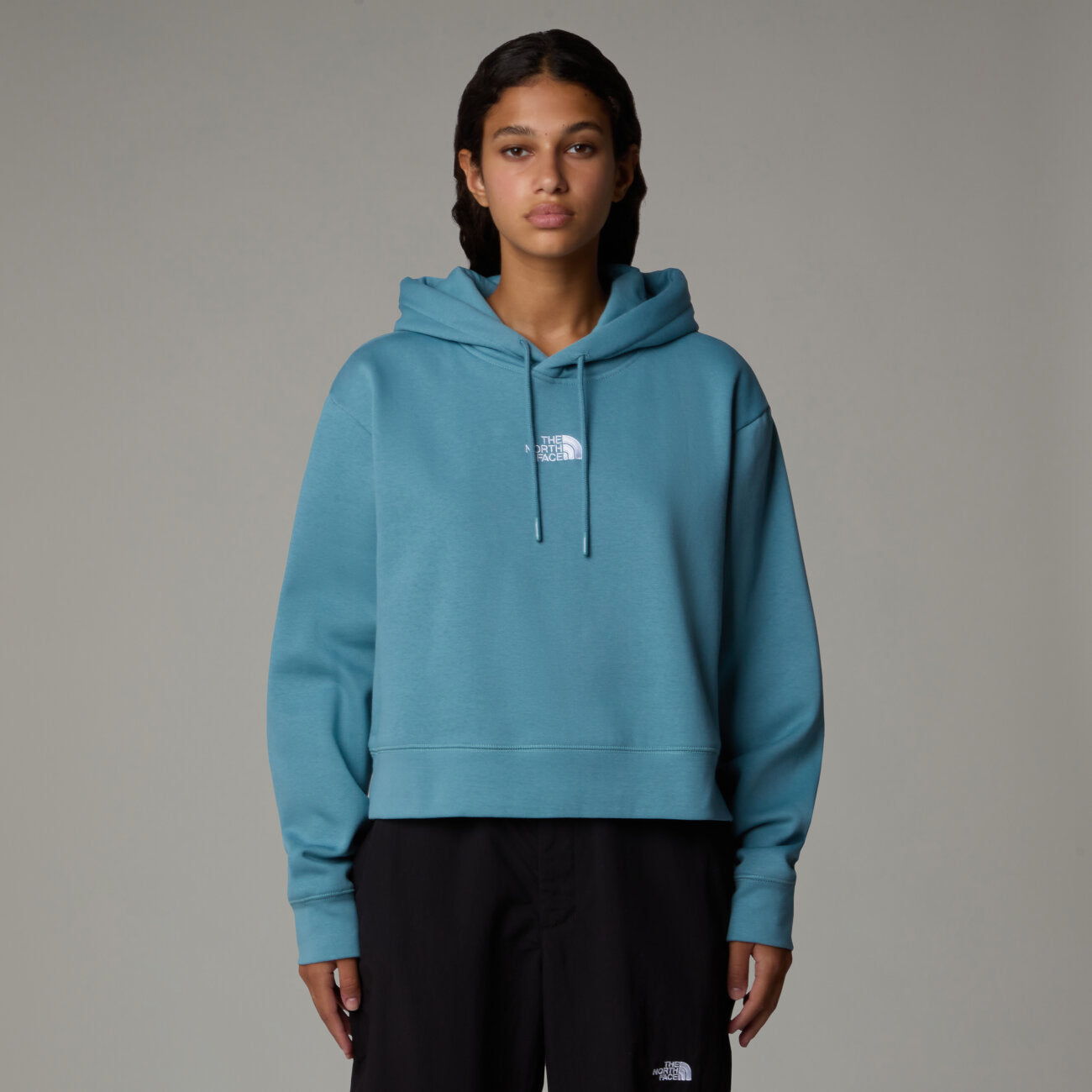 W Essential Crop Hoodie